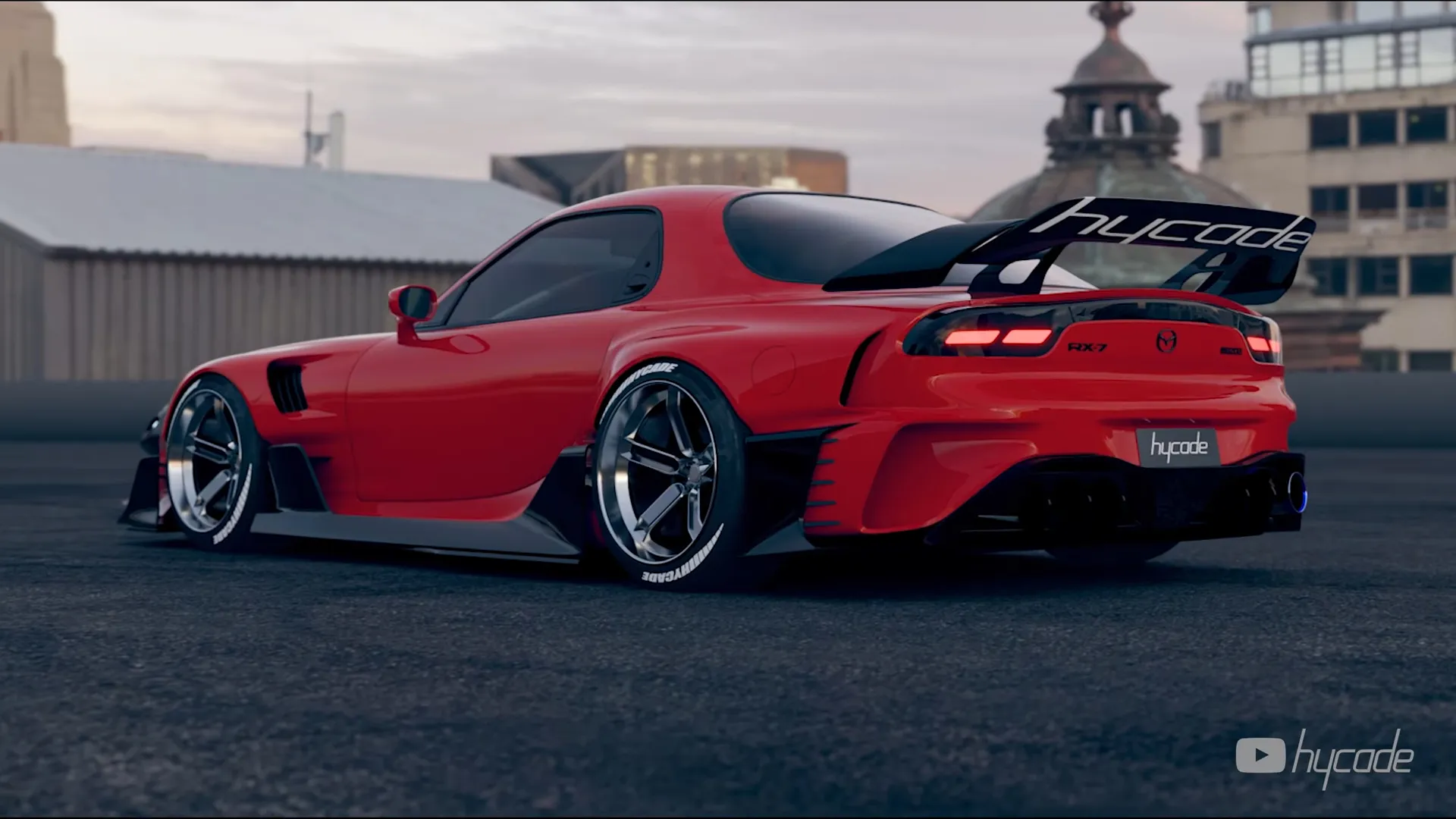 Mazda RX7 Custom Wide Body Kit by Hycade