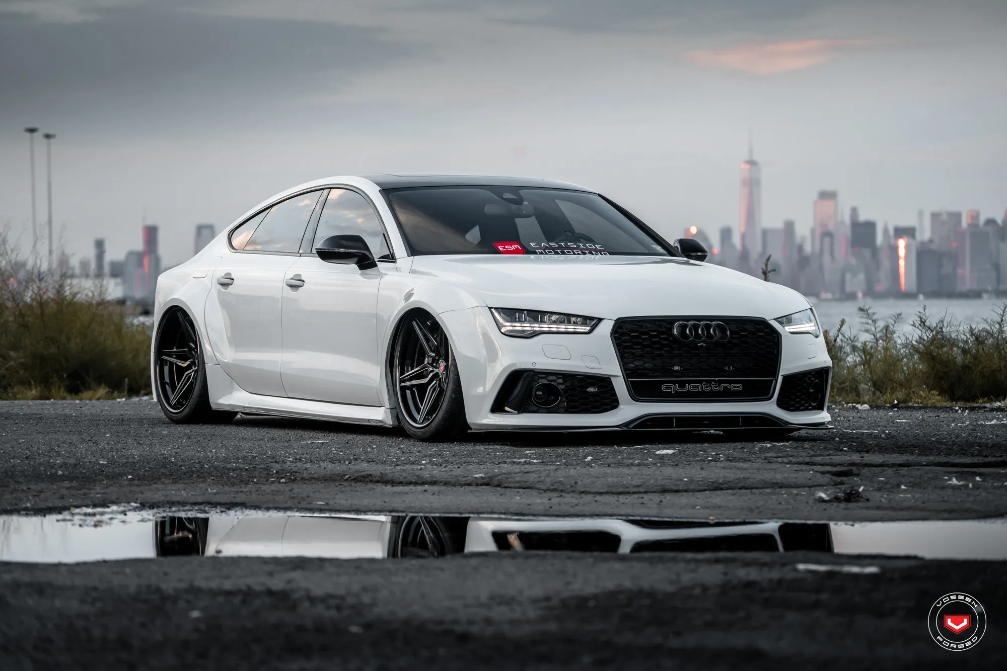 Vossen M X1 3 PIECE 3-piece forged wheel — rear angle
