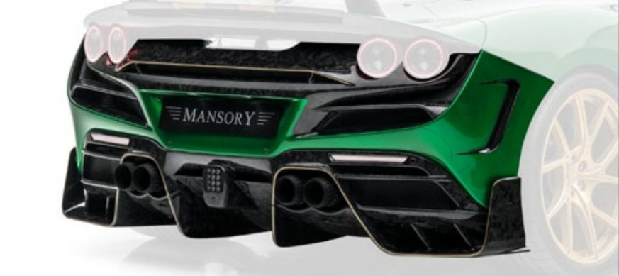 Rear kit Mansory Carbon for Ferrari F8 Tributo