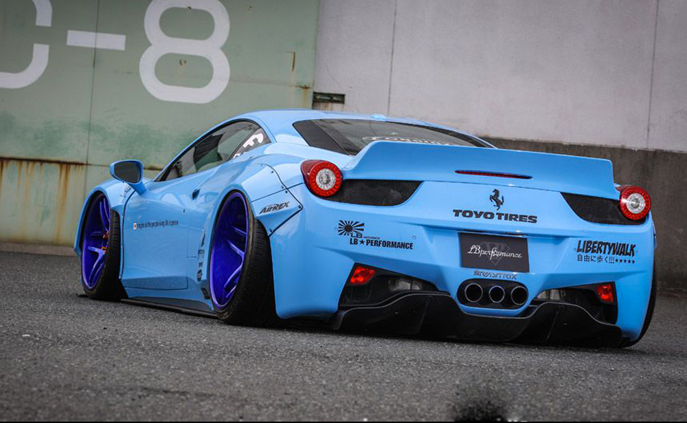 Check our price and buy Liberty Walk body kit for Ferrari 458!