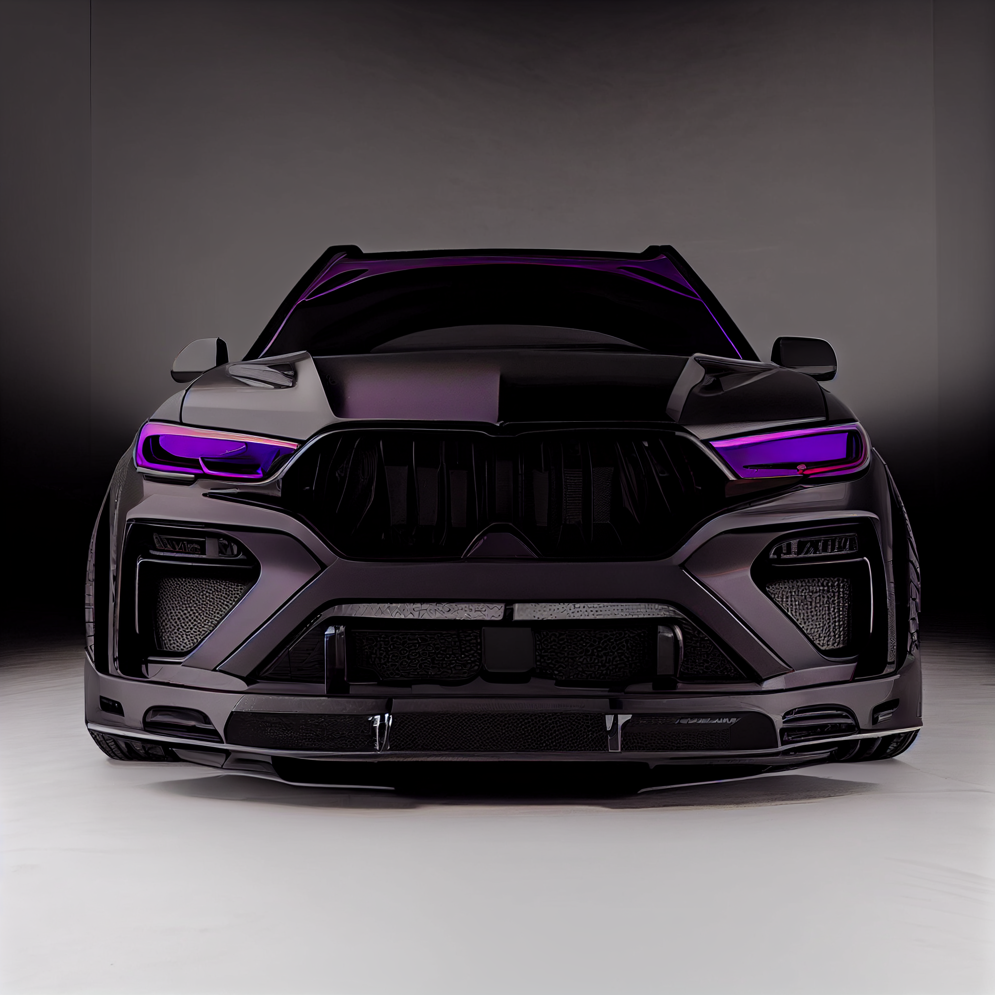 AI Custom Design Wide Body Front Bumper for BMW X7 LCI Ver2.1