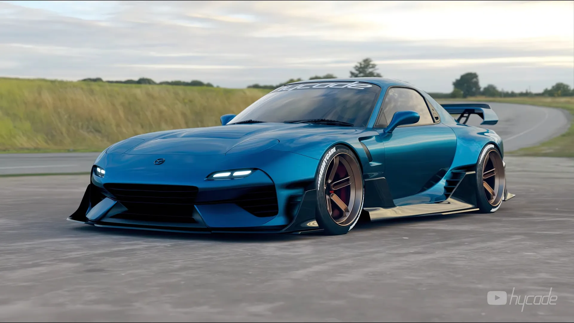 Mazda RX7 Custom Wide Body Kit by Hycade
