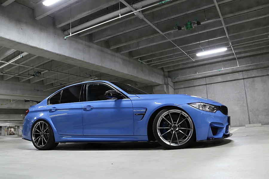 3D Design Anniversary AV1 20 inch Diamond Black on BMW F80 M3