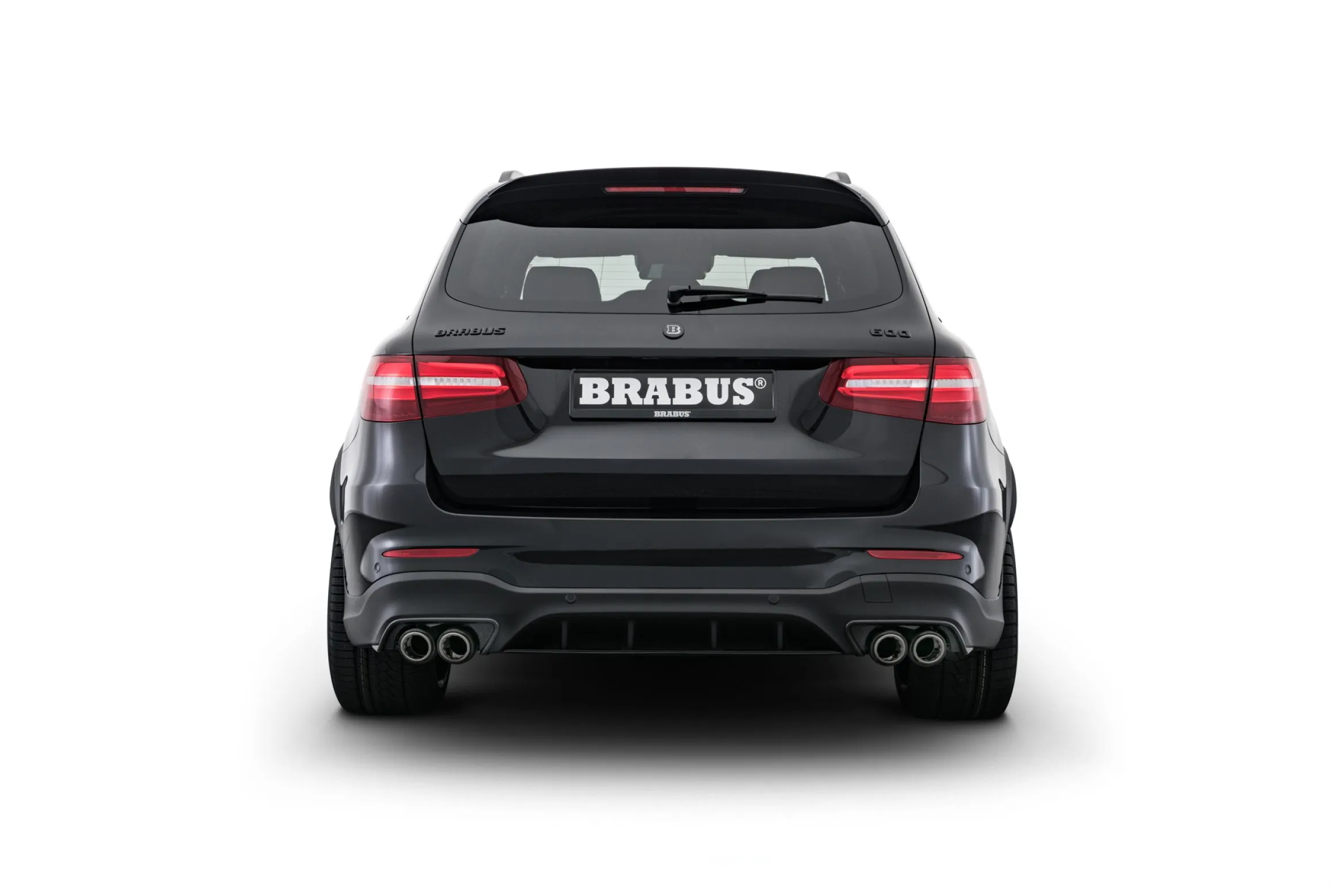 Reat bumper inserts BS style Carbon for Mercedes GLC Coupe AMG C 253 AMG GLC 63
