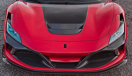 Front bottom mask Keyvany Carbon for Ferrari F8 Tributo 