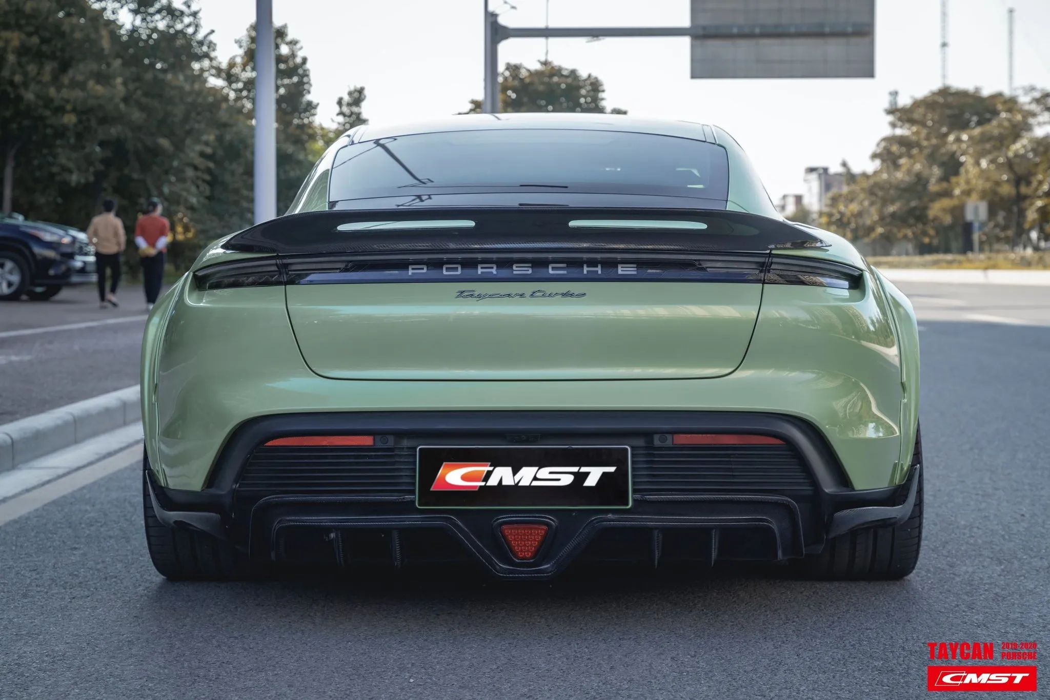 Check our price and buy CMST Carbon Fiber Body Kit set Style for Porsche Taycan Turbo & Turbo S