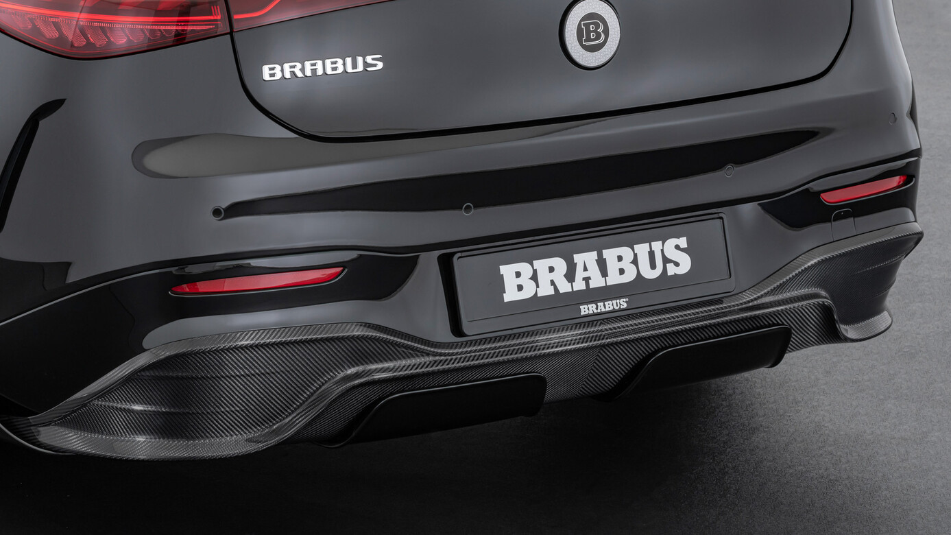 Rear diffuser BS style Carbon for Mercedes EQS V 297 EQC 450