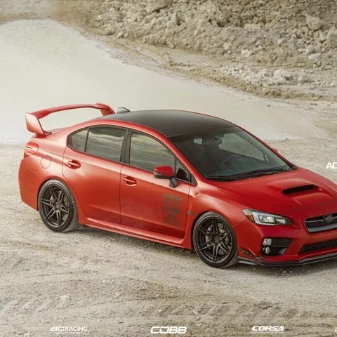 Subaru WRX STI on ADV.1 ADV06 M.V2 CS Series forged wheels