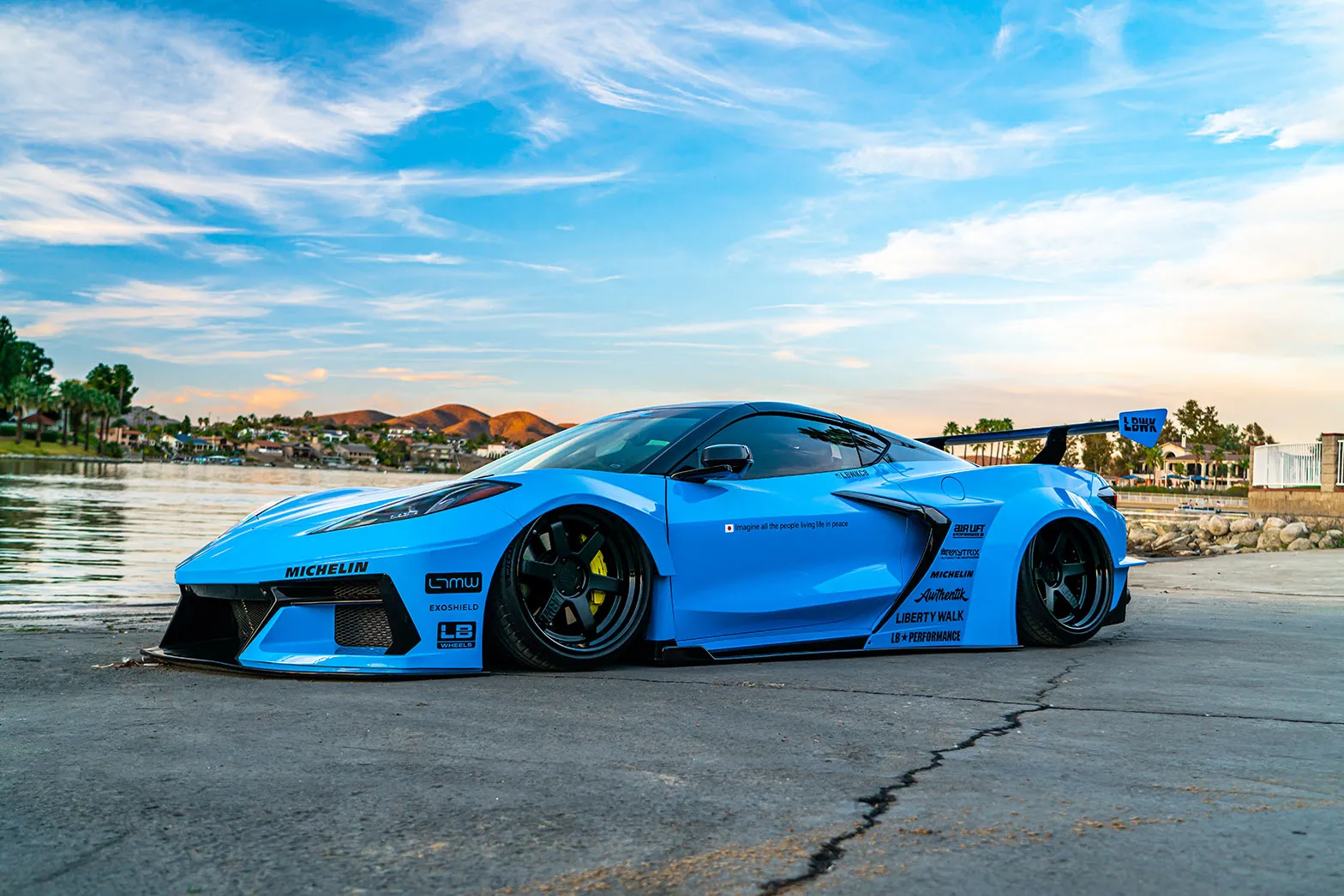 Check our price and buy Liberty Walk body kit for Chevrolet Corvette C8!