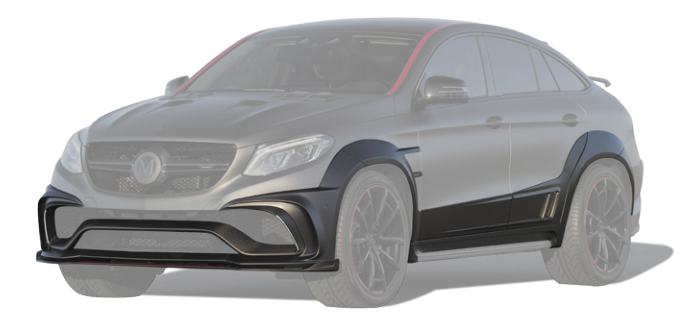 Mansory body kit for Mercedes GLE Coupe C292 wide body