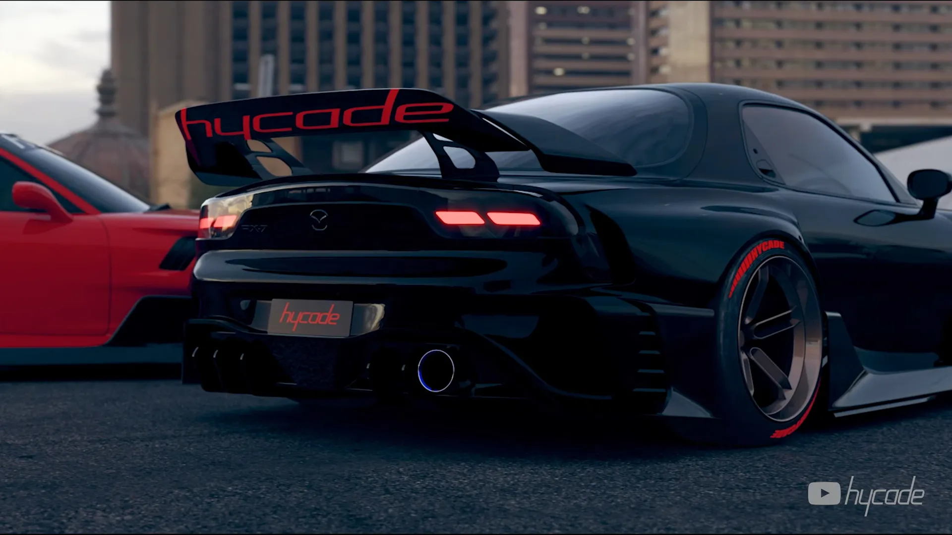 Mazda RX7 Custom Wide Body Kit by Hycade