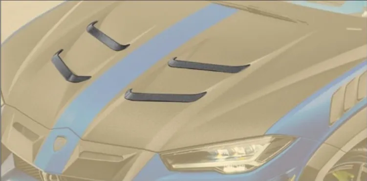 Air outtake splitter engine bonnet Mansory Carbon for Lamborghini Urus Venatus