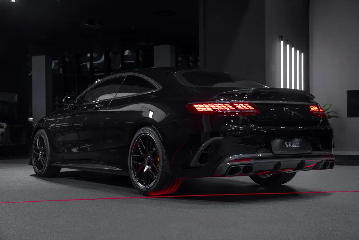Carbon trim over the rear lights (3 parts) BS Style for Mercedes S-class AMG A217 AMG S 65