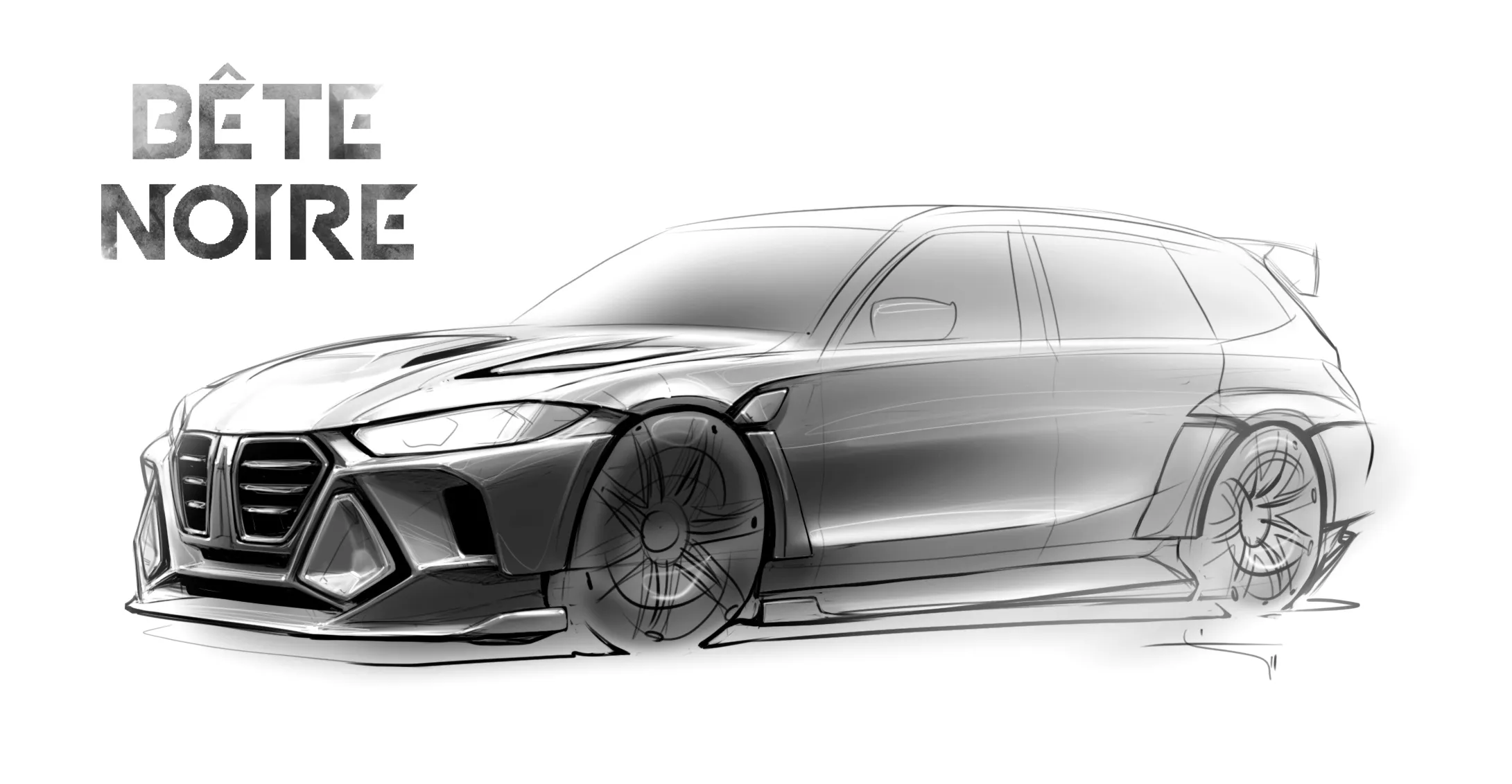 BMW М3 G81 Touring "Nimbus" Custom Wide Body Kit by Bête Noire