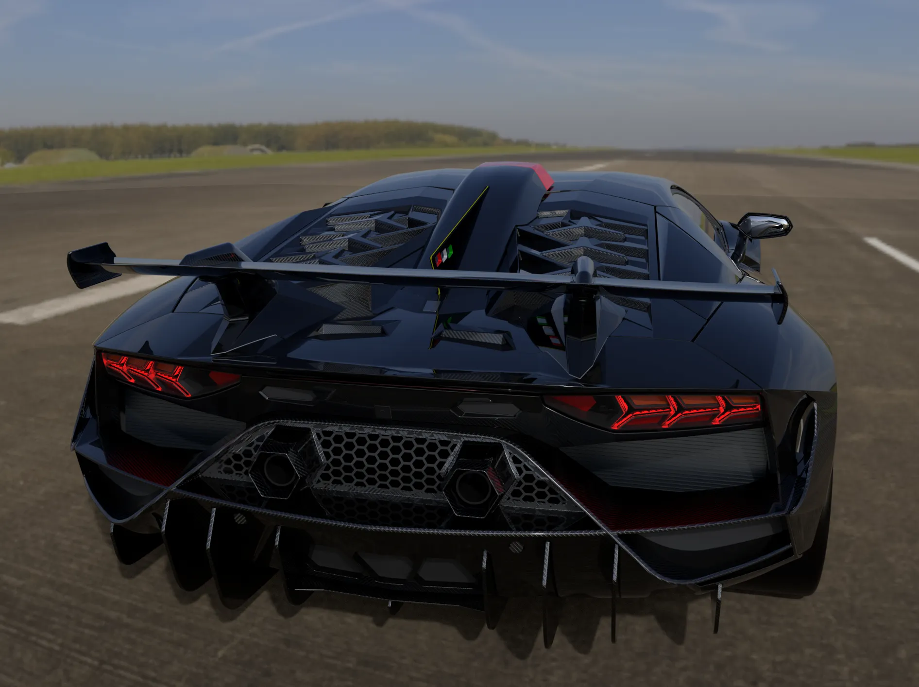 Check price and buy Duke Dynamics Body kit set for Lamborghini Aventador SV-R Widebody kit