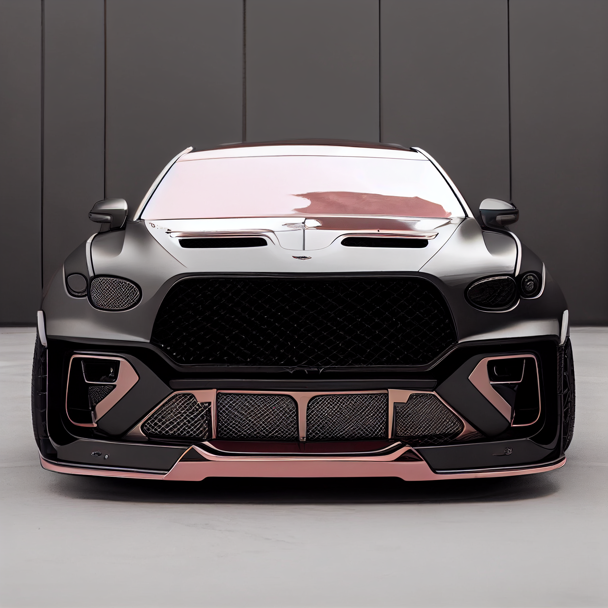 AI Custom Design Wide Body Front Bumper for Bentley Bentayga Ver 2.2