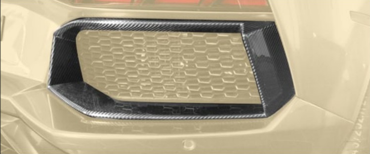 Rear bumper air outtake cover Carbon for Lamborghini Aventador