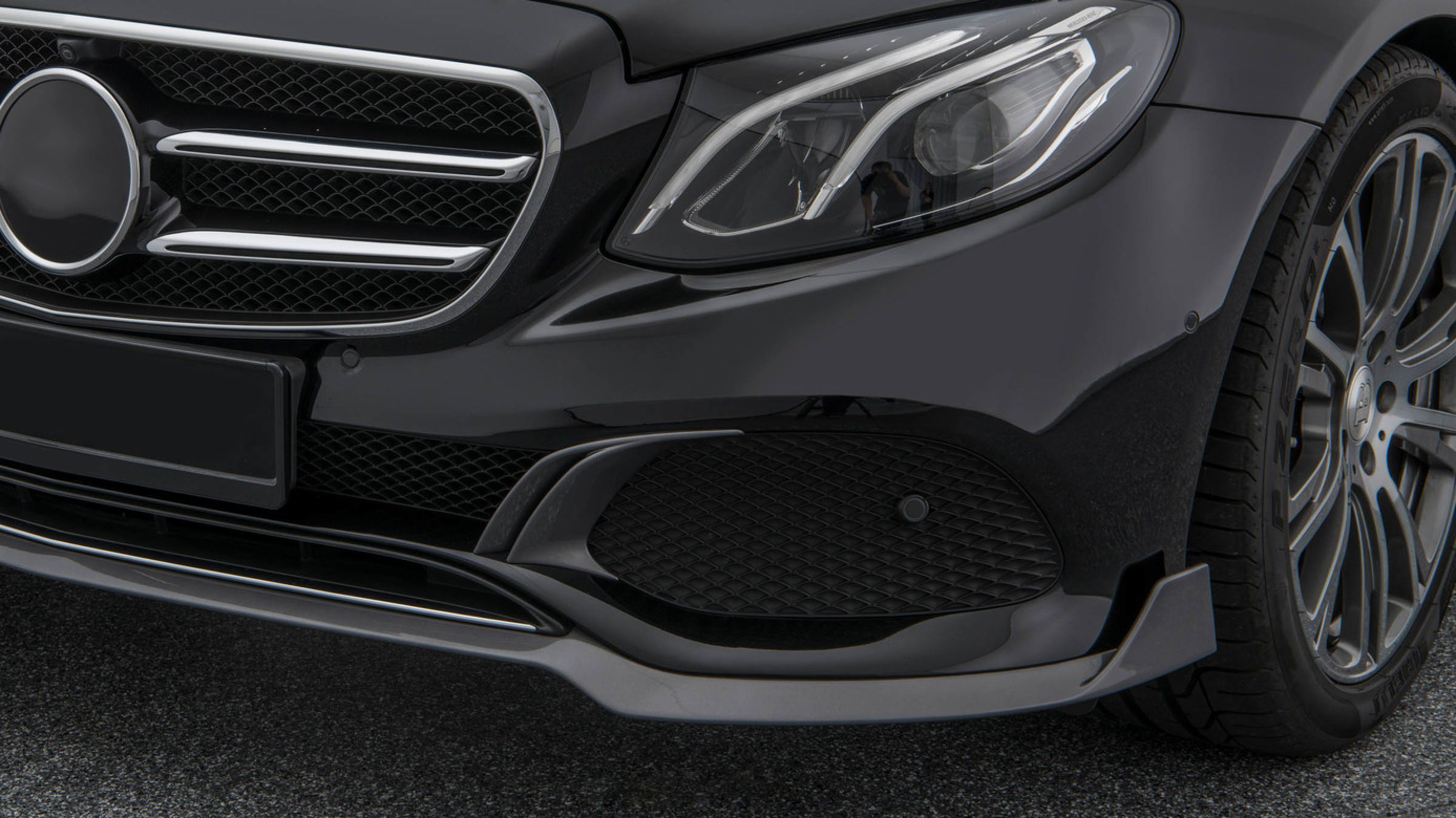 Front fascia attachments BS Style carbon for Mercedes E-class W213 E 180 - E 450