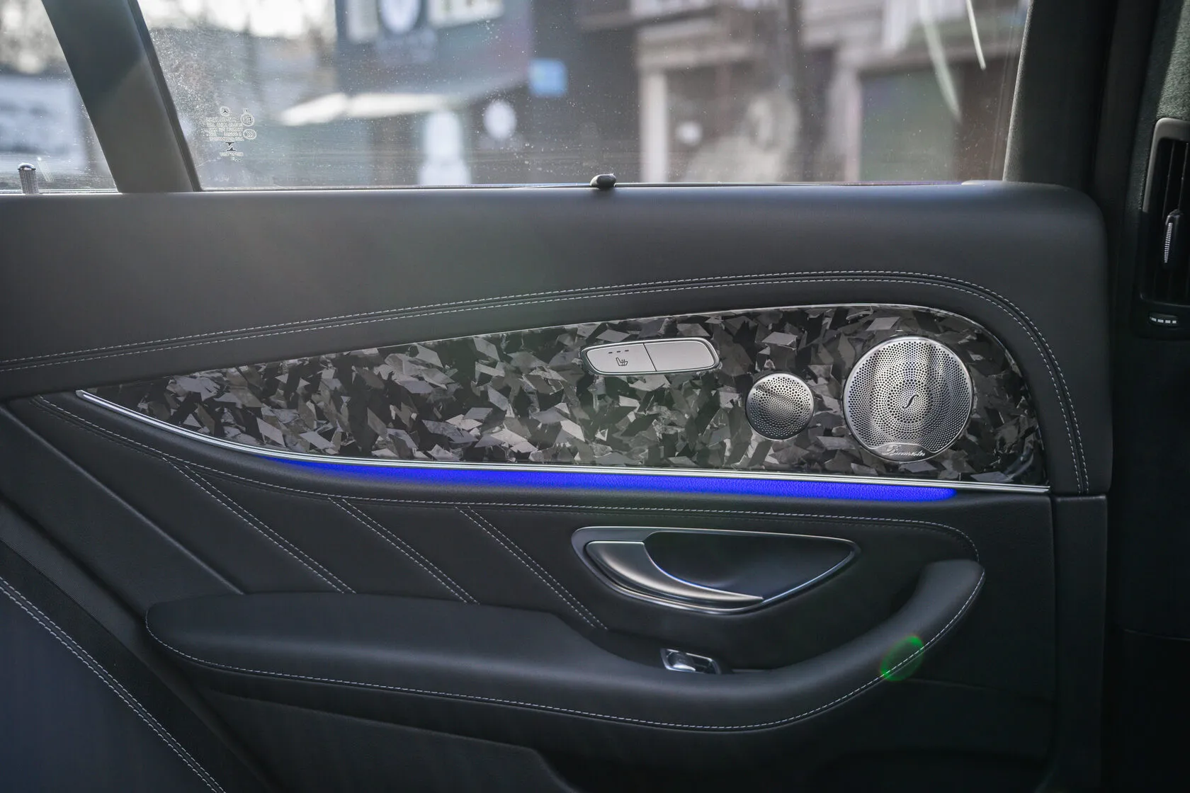 LHD Interior panels Forged Carbon for Mercedes E-class AMG W213 E63 AMG Restyling