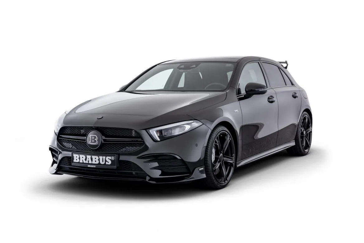 Front fascia top inlays BS Style Carbon for Mercedes A-class W177 A 160 - A 250 | AMG Line