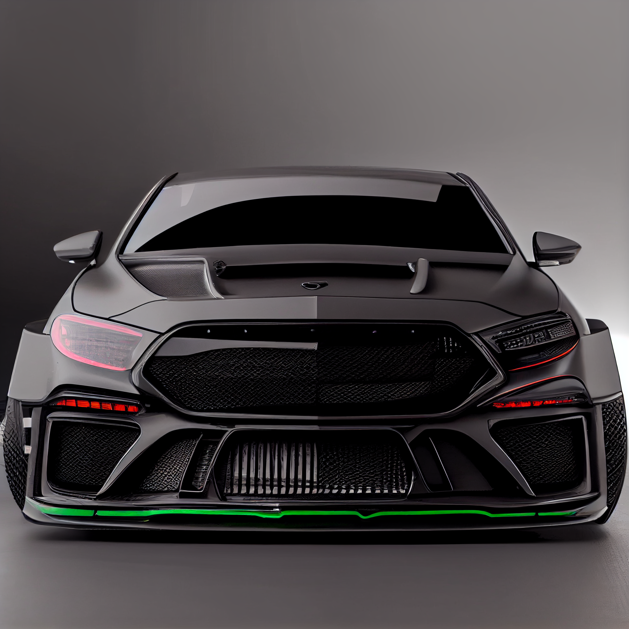 AI Custom Design Wide Body Front Bumper for Mercedes-Benz S-class W223 AMG Ver1.2