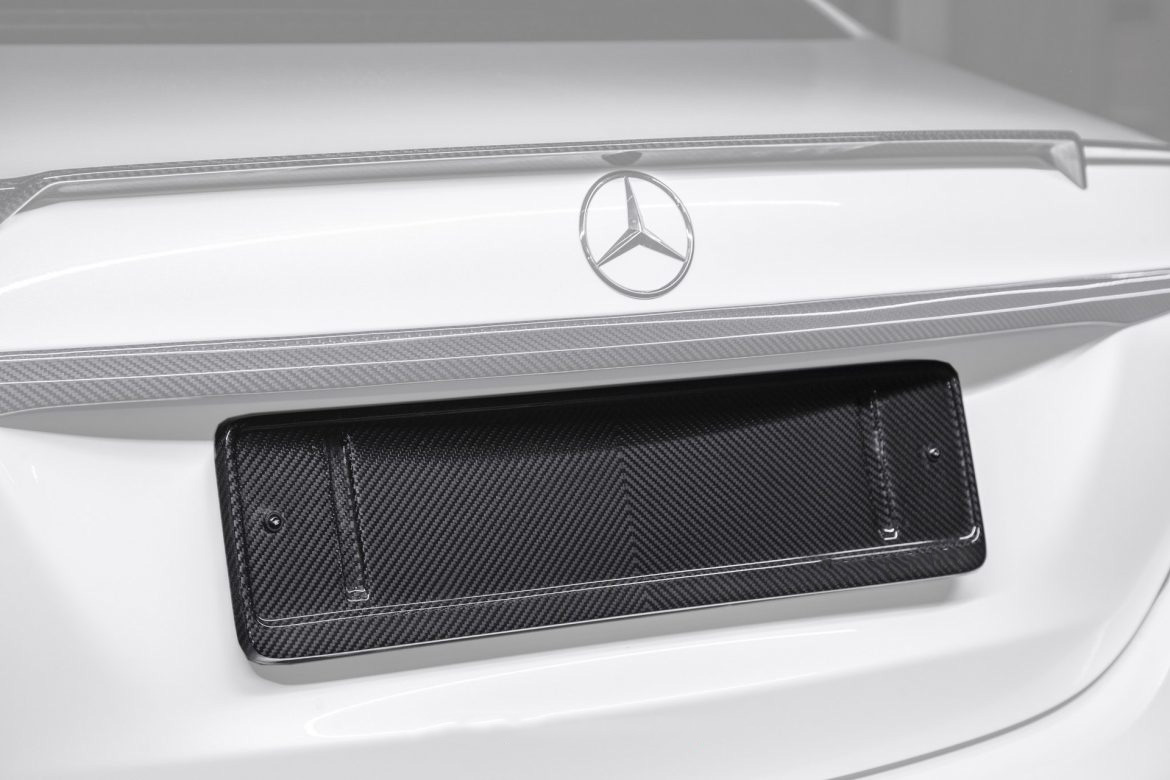 License frame carbon for Mercedes C-class A 205 AMG C 63
