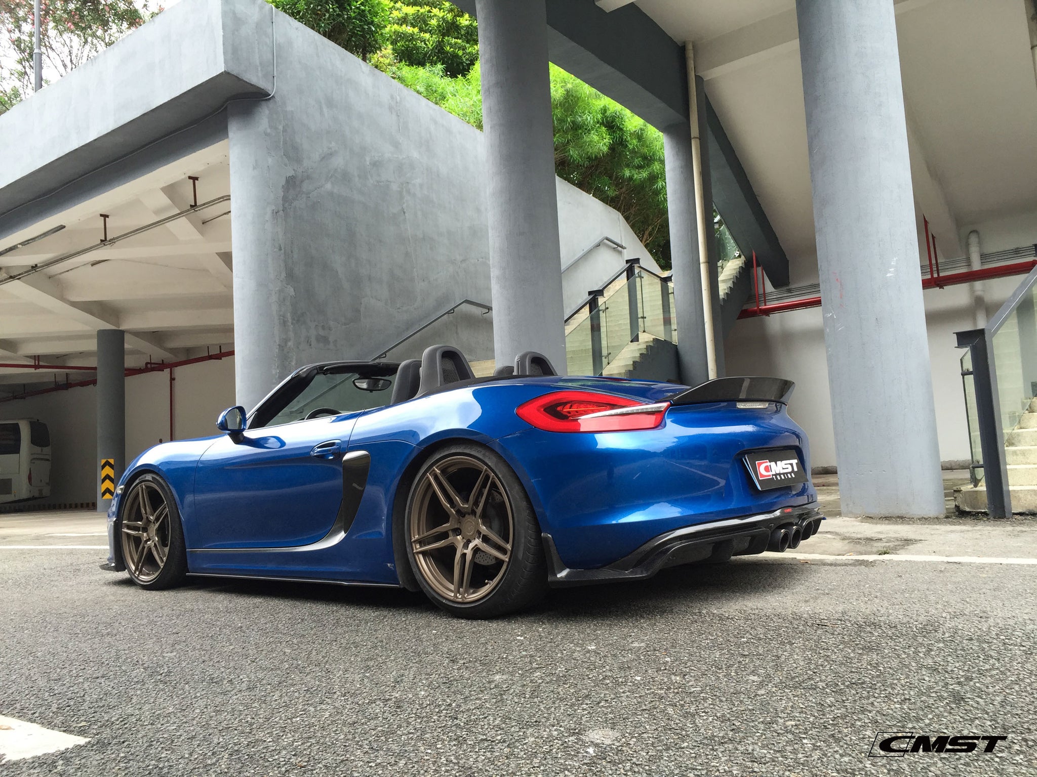 Check our price and buy CMST Carbon Fiber Body Kit set Style for Porsche Cayman/Boxster 981