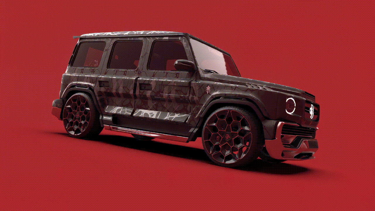 Mercedes-Benz EQG “DROPDEAD” Custom Wide Body Kit Design by Oli Sykes & Serge Savini