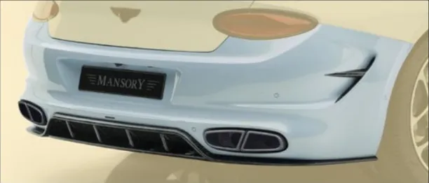 Rear bumper with diffuser I Mansory Carbon for Bentley Continental GT GTC V8