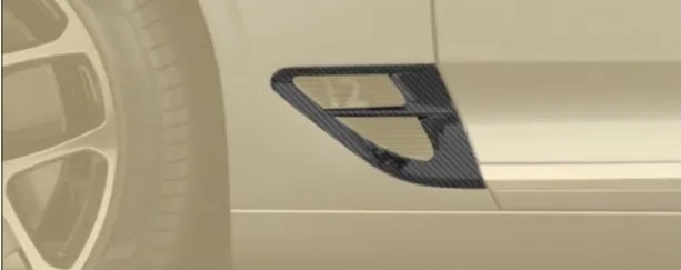 Cover for OEM fender Mansory Carbon for Bentley Continental GT GTC V8