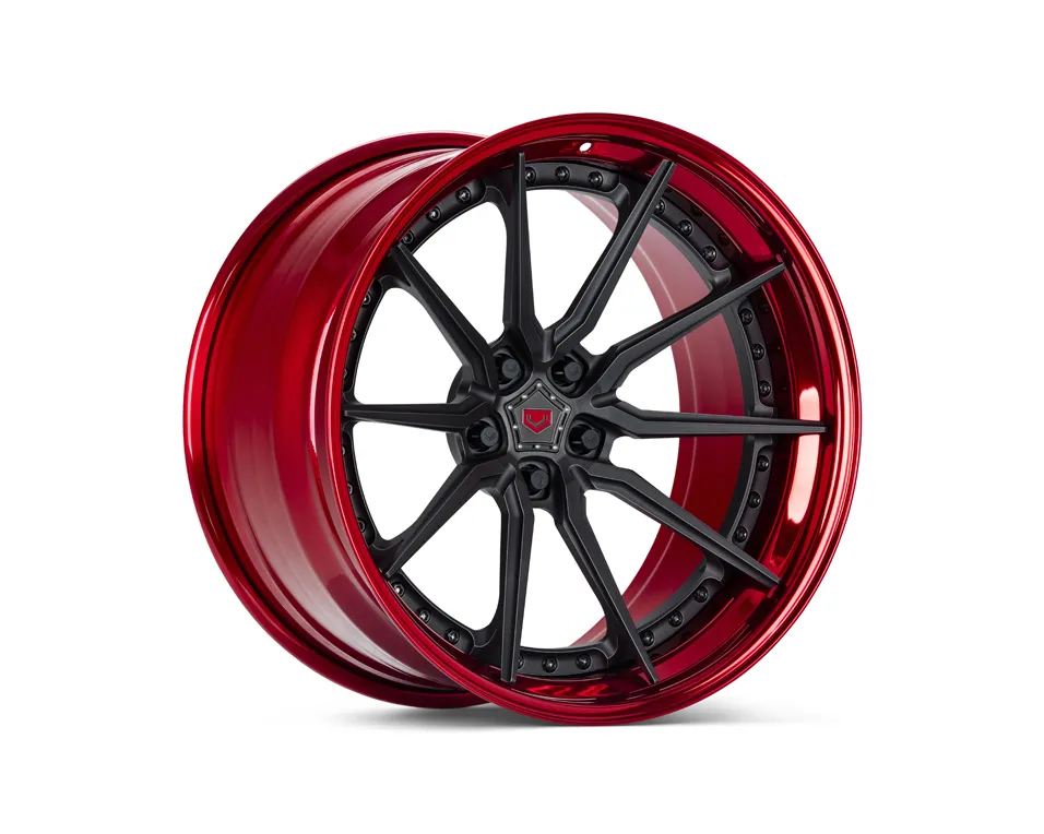Vossen M X2 3 PIECE 3-piece forged wheel — close-up spoke detail