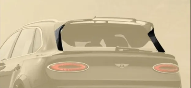 Roof spoiler extension Mansory Carbon for Bentley Bentayga W12 2020