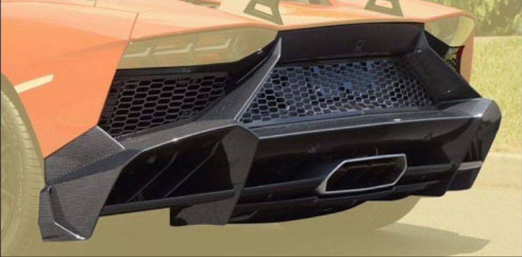 Rear bumper Mansory Carbon for Lamborghini Aventador Competition