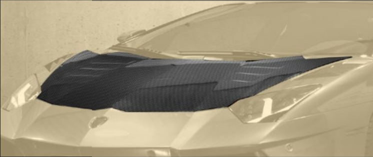 Front bonnet Mansory Carbon for Lamborghini Aventador Competition