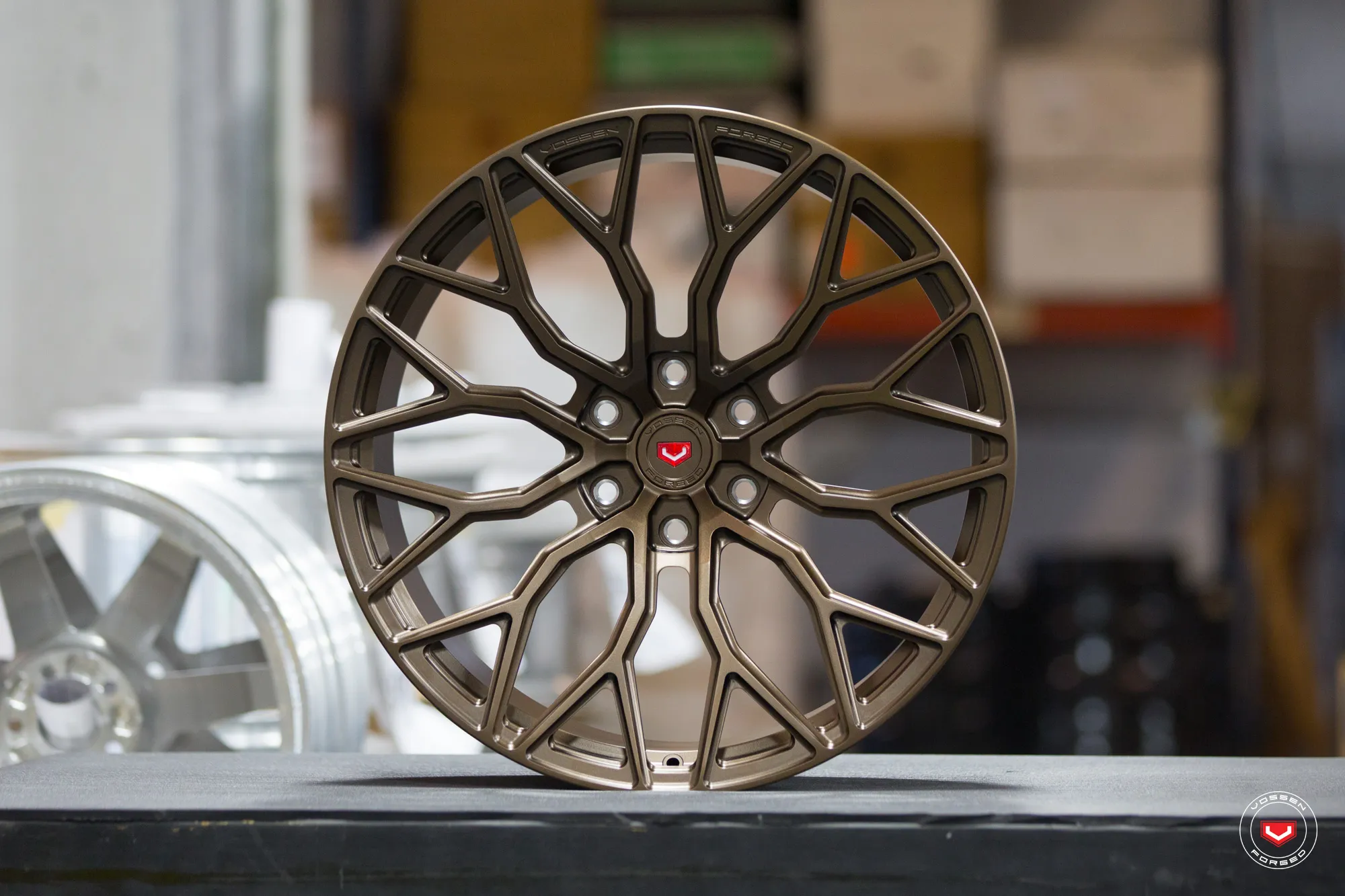 Vossen S17 02 forged wheel — finish detail