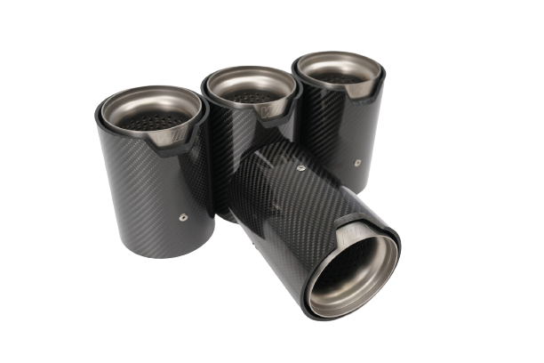 Titanium + carbon exhaust tips for BMW M8 Coupe F91/F92/F93