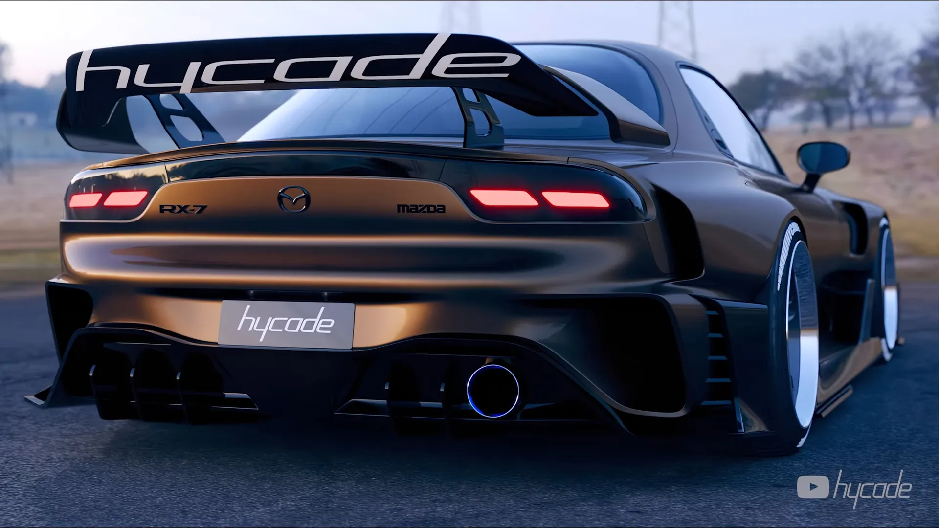 Mazda RX7 Custom Wide Body Kit by Hycade