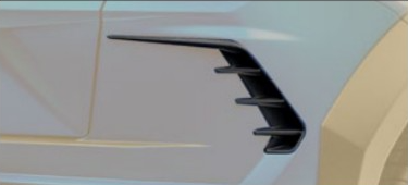 Long air outtake cover Mansory Carbon for Lamborghini Urus Venatus EVO 