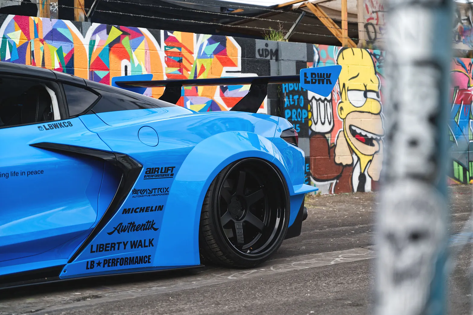 Check our price and buy Liberty Walk body kit for Chevrolet Corvette C8!