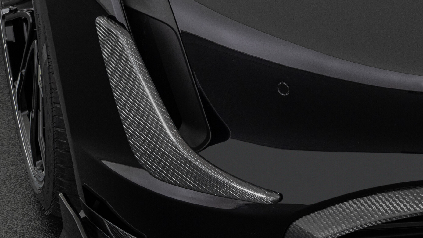 Front fascia attachments BS Style Carbon for Porsche Taycan