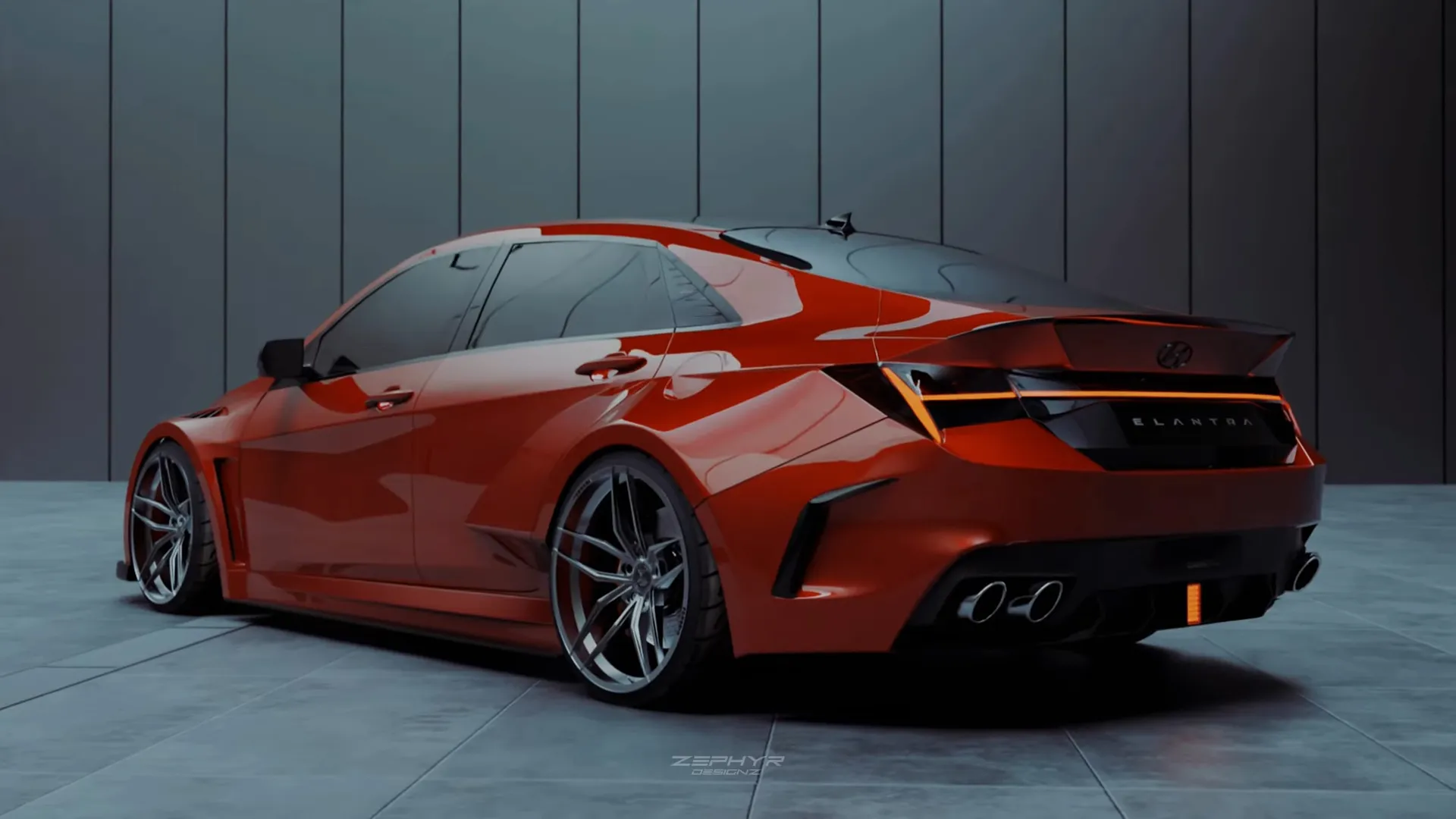 Hyundai Elantra N 2023 Custom Body Kit by Zephyr