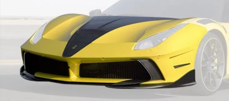 Front kit 4xx high flap Mansory Carbon for Ferrari 488 Siracusa 4XX