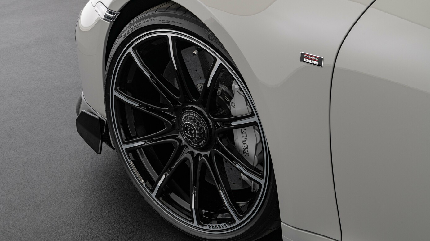 A set of 23 inch Forged wheels Brabus Monoblock Z "Platinum Edition" for Porsche 911 Turbo