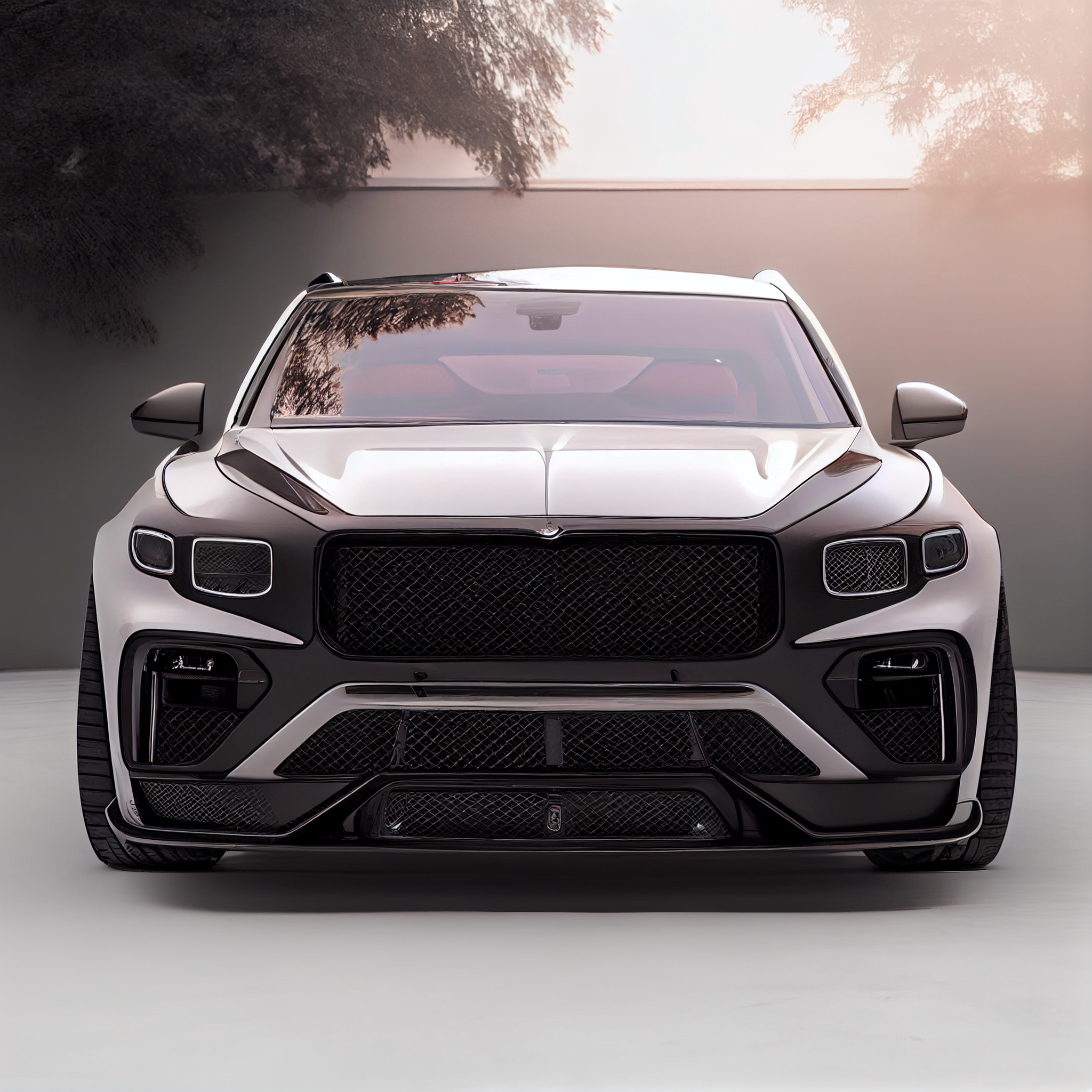 AI Custom Design Wide Body Front Bumper for Bentley Bentayga Ver 3.2