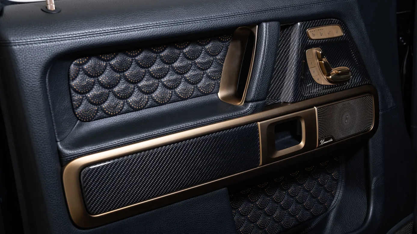 Brabus Black & Gold style interior for Mercedes G-class W463A AMG G 63