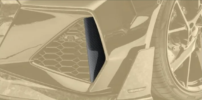 Front bumper side splitter Mansory Carbon for Audi RS7