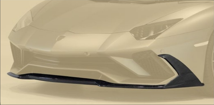 Front bumper lip - high flaps Mansory Carbon for Lamborghini Aventador S