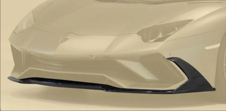 Front bumper lip - high flaps Mansory Carbon for Lamborghini Aventador S