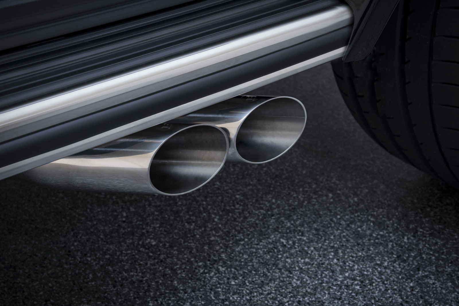 Brabus sports exhaust system (chrome) for Mercedes G-class W463A AMG G 63