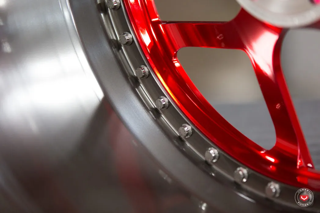Vossen CG 205 3 PIECE 3-piece forged wheel — close-up spoke detail